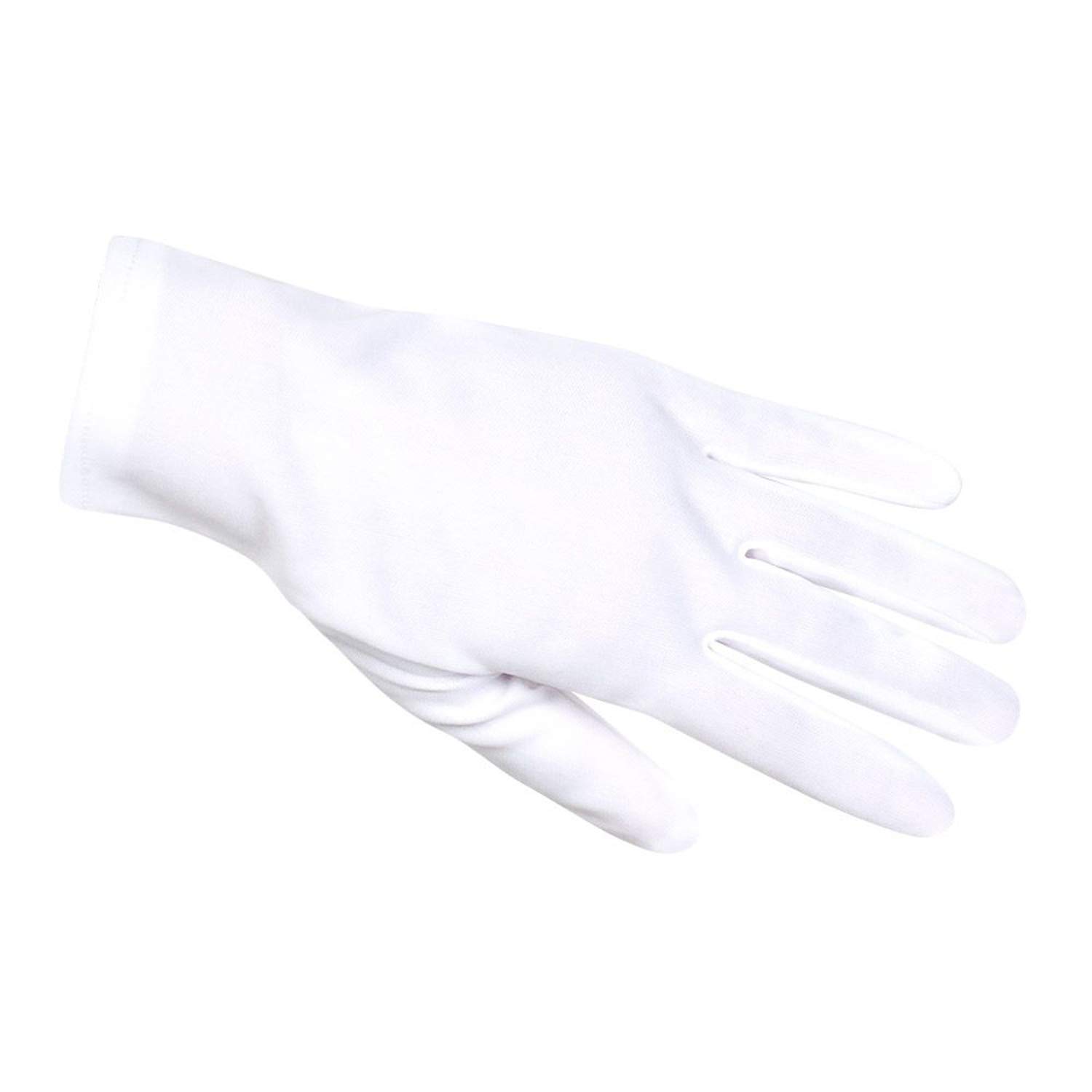 APTAFÊTES — Gants en polyester blancs adulte – Image 2