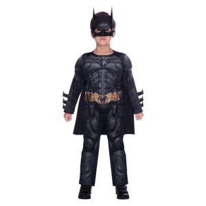 amscan 9906064EU Costume de Batman Dark Knight classique 8-12 ans, Noir