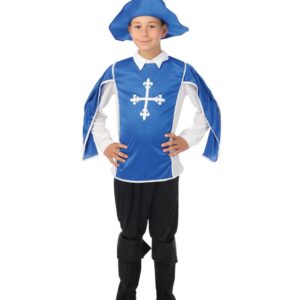 P'TIT CLOWN - Costume Mousquetaire Enfant - Déguisement parfait pour Carnaval, Fêtes Costumées et Évènements à Thème (7-9 ans)