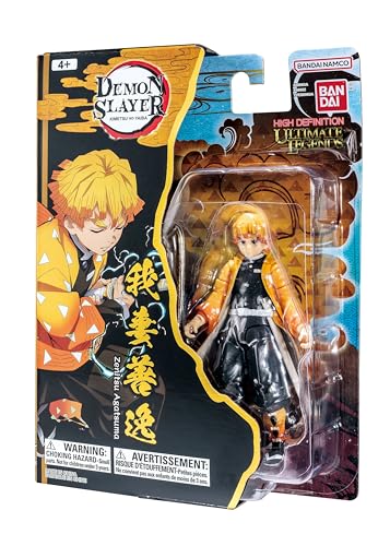 Bandai - Ultimate Legends HD - Figurine d'action Demon Slayer 12 cm - Zenitsu Agatsuma - Licence Officielle Demon Slayer - Figurine articulée Zenitsu - Jouet Enfant 4 Ans et + - VE88962
