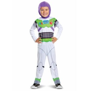 Disney Officiel Costume Buzz L'éclair Enfant, Déguisement Astronaute Toy Story Carnaval Halloween, 7-8 Ans