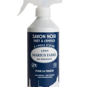 MARIUS FABRE - Savon Noir Liquide à l'Huile d'Olive - Nettoyant Multi-Usages, 100% d'Origine Naturelle - Fabrication Traditionnelle - Certifié Ecocert - Origine France Garantie - Spray 500ml