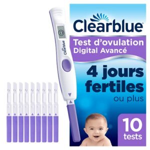 CLEARBLUE Digital Avancé — Test d’ovulation 10 tests