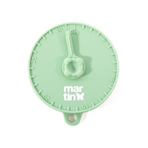 martin Couvercle de boîte de conserve en silicone pour chien – Hermétique & réutilisable – Avec aiguille date d’ouverture, compatible lave-vaisselle, micro-ondes & congélateur, 4 coloris (Vert)