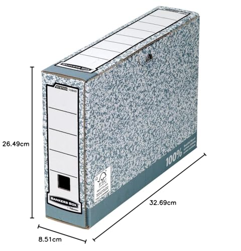 FELLOWES Banker Box System — Boîte d'Archives A4 dos 8 cm – Image 2