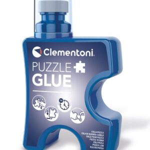 Clementoni | Colle pour Puzzles 200 ML | Colle Liquide Transparent avec Applicateur Éponge | Séchage Rapide | Accessoire pour Puzzle Adultes et Enfants | Fixation Durable sans Voile |Idée Cadeau