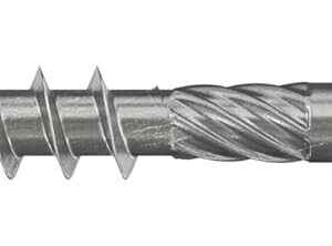 fischer - Vis à bois PowerFast 5.0 x 80 Tête fraisée. empreinte TX. inox A2. filetage partiel/Boite de 100