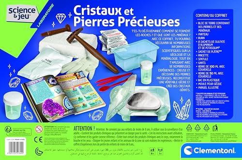 CLEMENTONI Science & Jeu — Kit Cristaux et Pierres Précieuses – Image 3