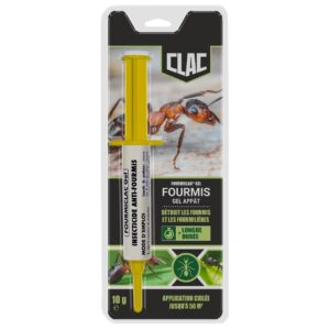 Fourmi'Clac® Gel Anti-Fourmis Double Action 10g – Insecticide Puissant à Action Rapide – Élimine Fourmis et Fourmilières – Effet Longue Durée – Idéal pour l’Intérieur