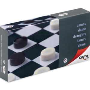 Cayro - Dames - + 7 Ans - Petit Modèle Magnétique - Jeu De Société pour Enfants Et Adultes - Idéal pour Emporter en Voyage - Plateau Pliable - 2 Joueurs