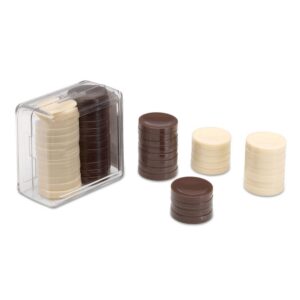 Cayro - Jeu De Dames pour Dames - + 7 Ans - Coffret Plastique - Jeux De Société Educatifs - pour Enfants Et Adultes - 24 Pièces en 2 Couleurs - pour 2 Joueurs