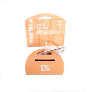 Distributeur de Sacs à Crottes pour Chien en Silicone - Compact, Résistant, Silencieux - Avec Mousqueton - 1 Rouleau Inclus - Compatible Sacs Standards - 4 Coloris (Jaune)