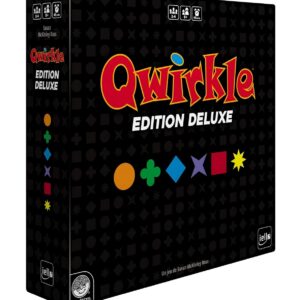 IELLO QWIRKLE Deluxe – Le Jeu de tuiles colorées en Version Premium ! Associez Formes et Couleurs pour marquer Un Max de Points – Un Jeu Malin, stratégique et élégant – Version française