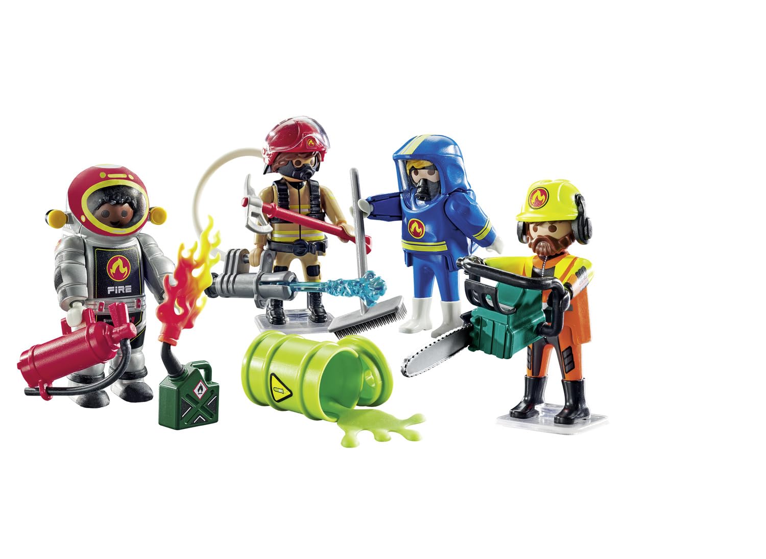 PLAYMOBIL My Figures 71468 — Set de 4 Figurines Pompiers – Image 5