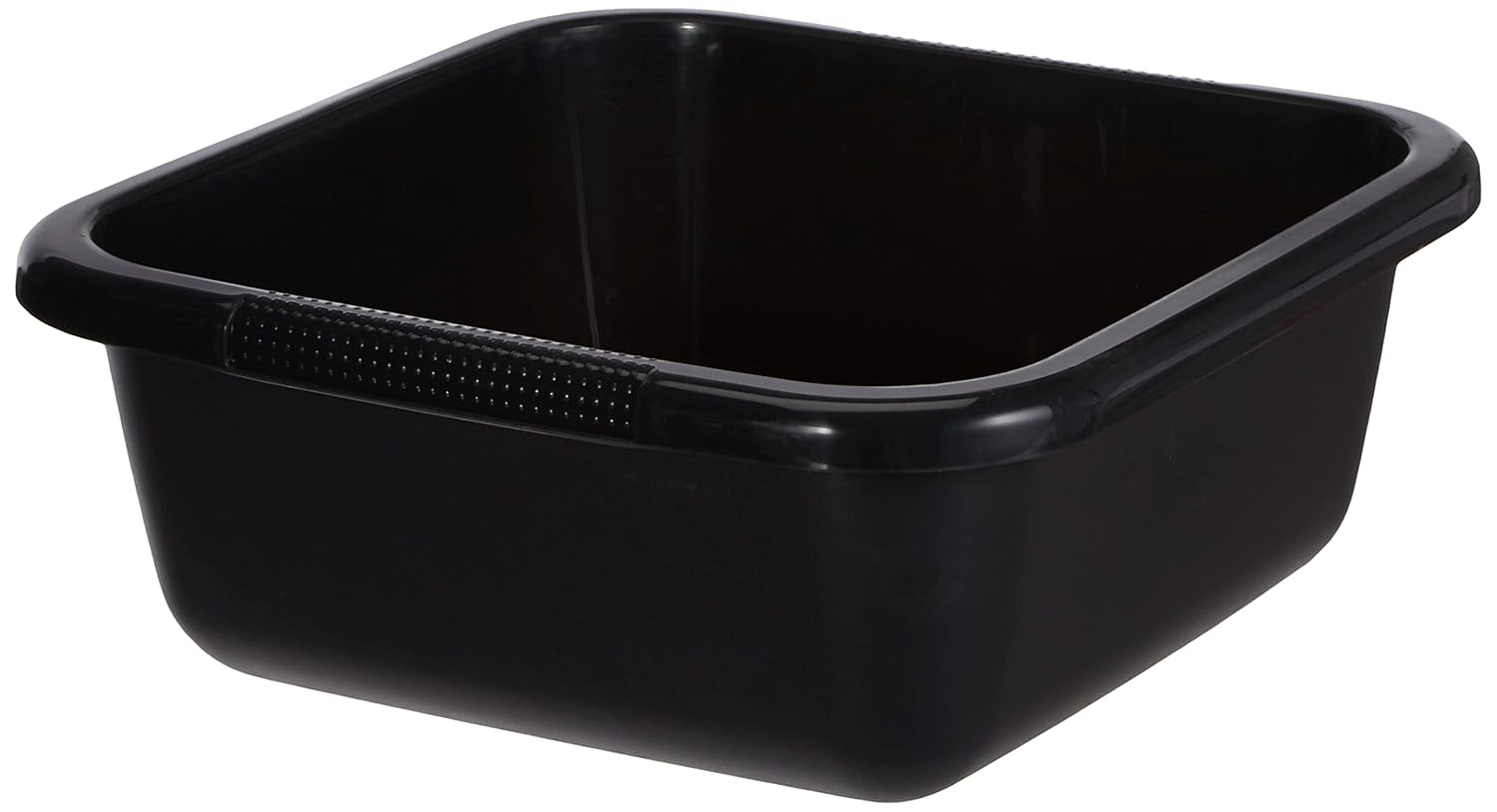 Curver Bassine Carrée 10L - Grande Cuvette pour Ménage, Cuisine, Bains de Pieds, Pédicure - Bac de Lavage Pratique et Empilable - pour Linge Vaisselle Légumes - 35 x 35 x 12 cm - GrisAnthracite