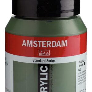 Amsterdam Standard Series Acrylique Pot 500 ml Vert Olive Foncé 622 (17726222)