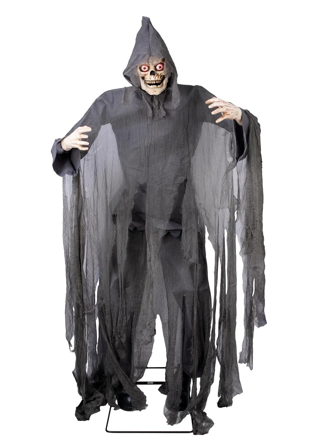 P'tit Clown - Automate Squelette Halloween - Animatronique - Animatronics - Décoration Animée, Sonore, Lumineuse - Fonctionne avec Piles Non incluses (Squelette géant, 180 cm)