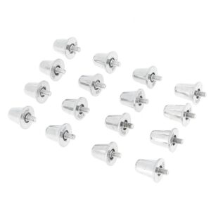 Gilbert - Crampon alu 18/21mm - Crampons Football Aluminium - Argent métalisé - Taille Unique - 1 Boite