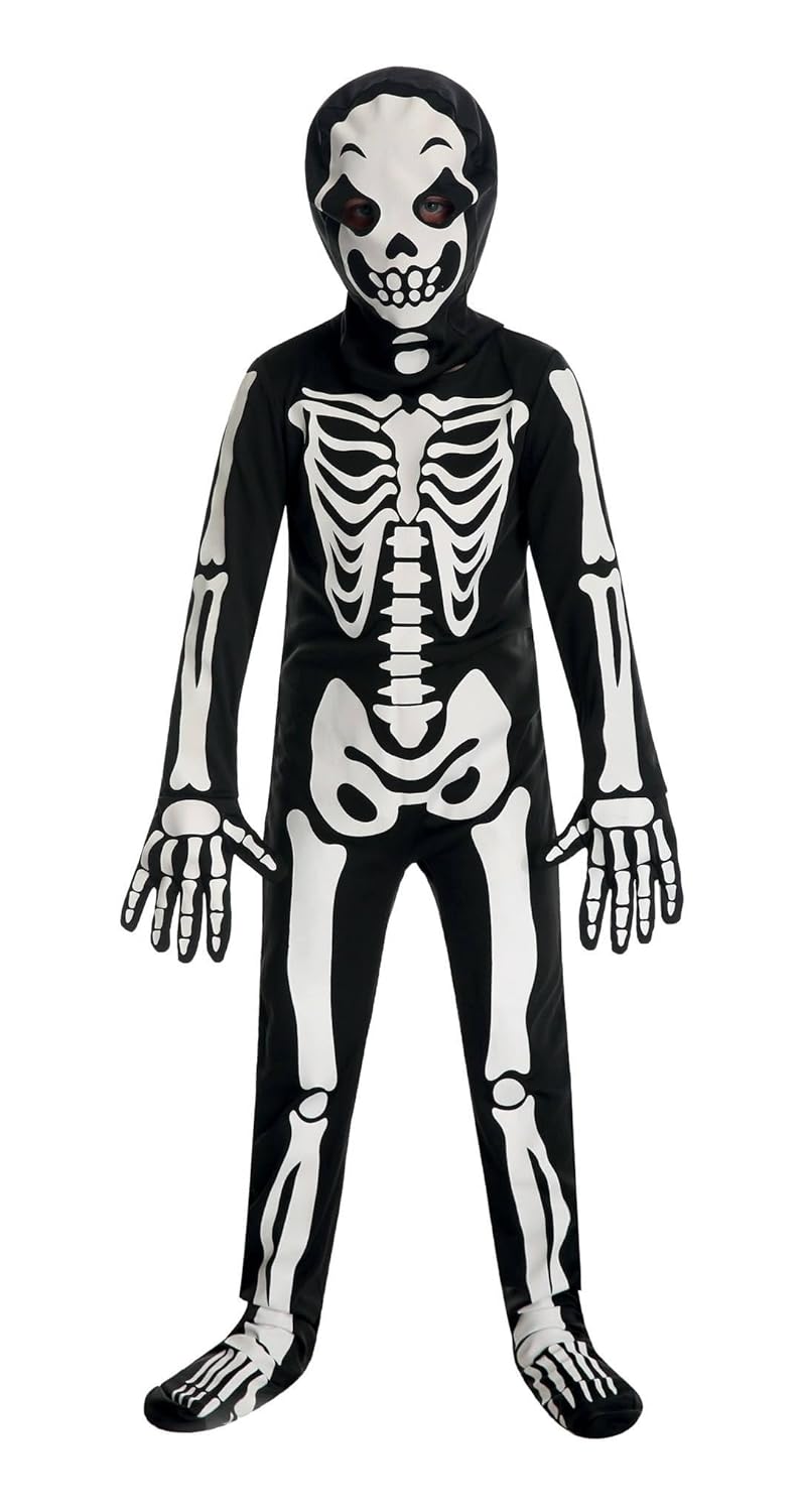 P'TIT CLOWN - 22073 - Costume squelette masqué - enfant - 10/12 ans