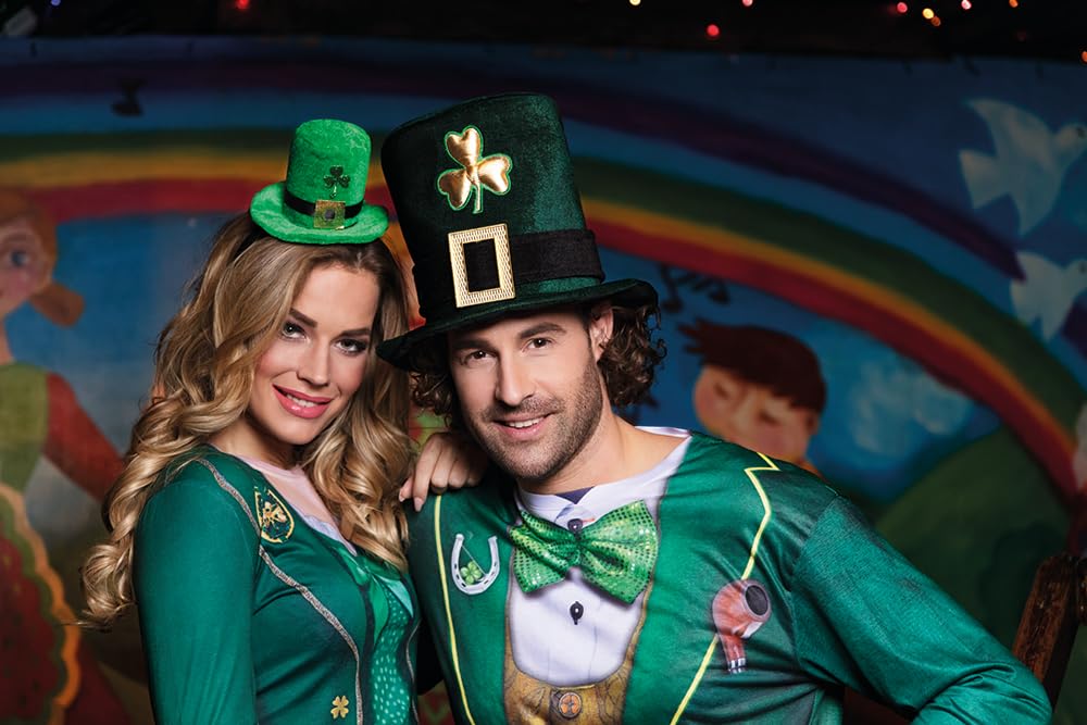 BOLAND — Chapeau Leprechaun vert avec barbe taille unique – Image 2