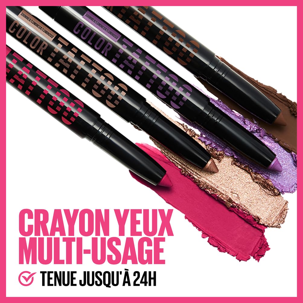 MAYBELLINE NEW YORK Tattoo Stix — Crayon yeux multi-usages Determined – Image 3