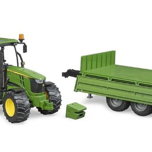 Alternative view of BRUDER John Deere 5115 M — Tracteur avec remorque 1:16