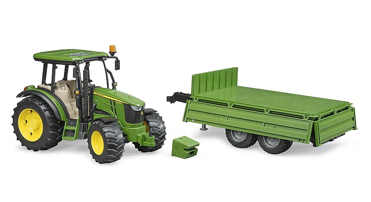 BRUDER John Deere 5115 M — Tracteur avec remorque 1:16 – Image 2