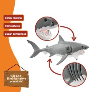 Alternative view of SCHLEICH Wild Life — Figurine Requin Blanc