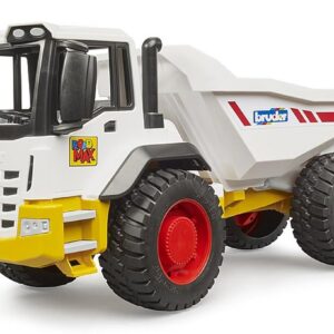 bruder 03420 - Dumper mit Kippmulde, Véhicules, Camion à benne basculante Bac à sable, Chargeuse sur pneus, Pelleteuse, Jouets à partir de 2 ans