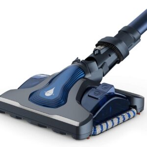 Rowenta Brosse lavante 2-en-1 pour aspirateur balai laveur X-Force, Aspire et lave, Pédale on/off, Tête Aqua et 2 lingettes, Gris et bleu ZR009600