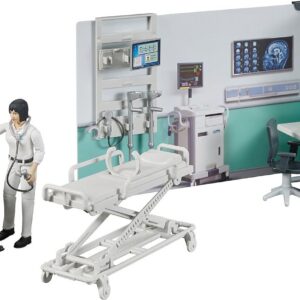 bruder 62711 - bworld Infirmerie, médecin, patient, équipement médical, secouristes