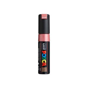 UNI-BALL Marqueur Pte large biseautée POSCA PC8K 8mm Rouge Métal