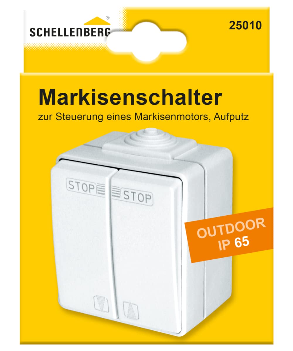 SCHELLENBERG — Interrupteur pour store banne motorisé Blanc – Image 4