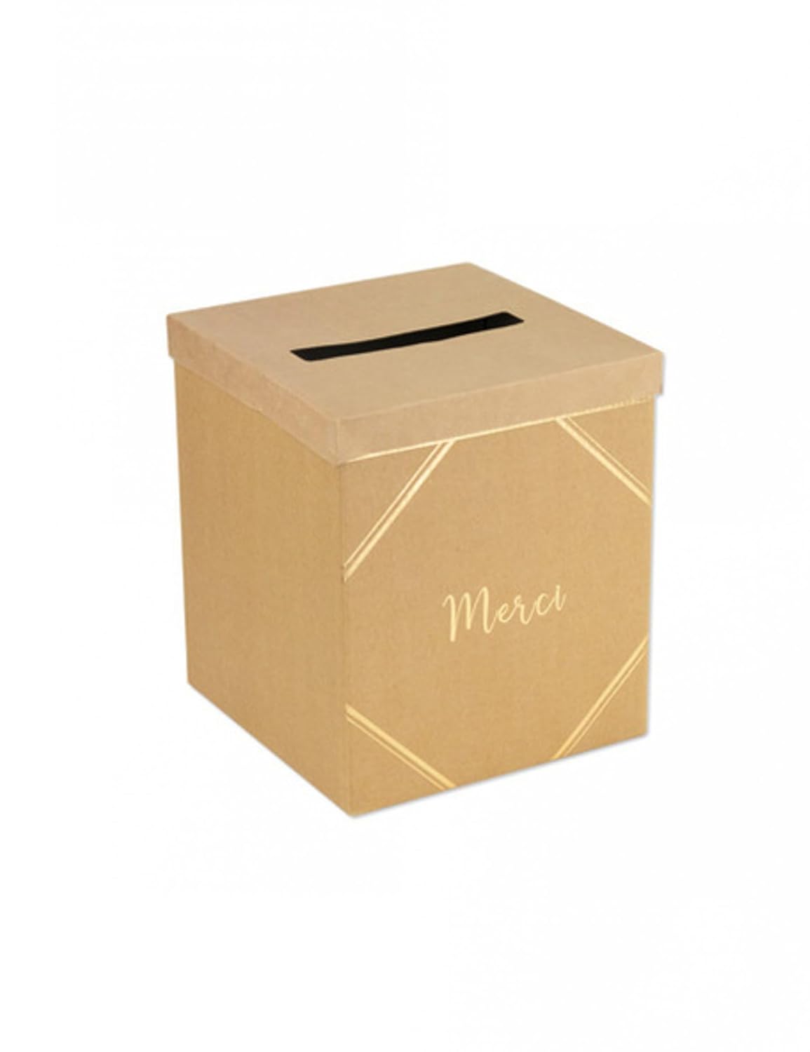 artifêtes Urne Liserai Naturel et Or 25 cm