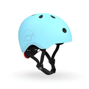 Scoot & Ride Kinder Fahrradhelm Casque de vélo Mixte enfant, Bleu (myrtille), 51 BIS 55cm
