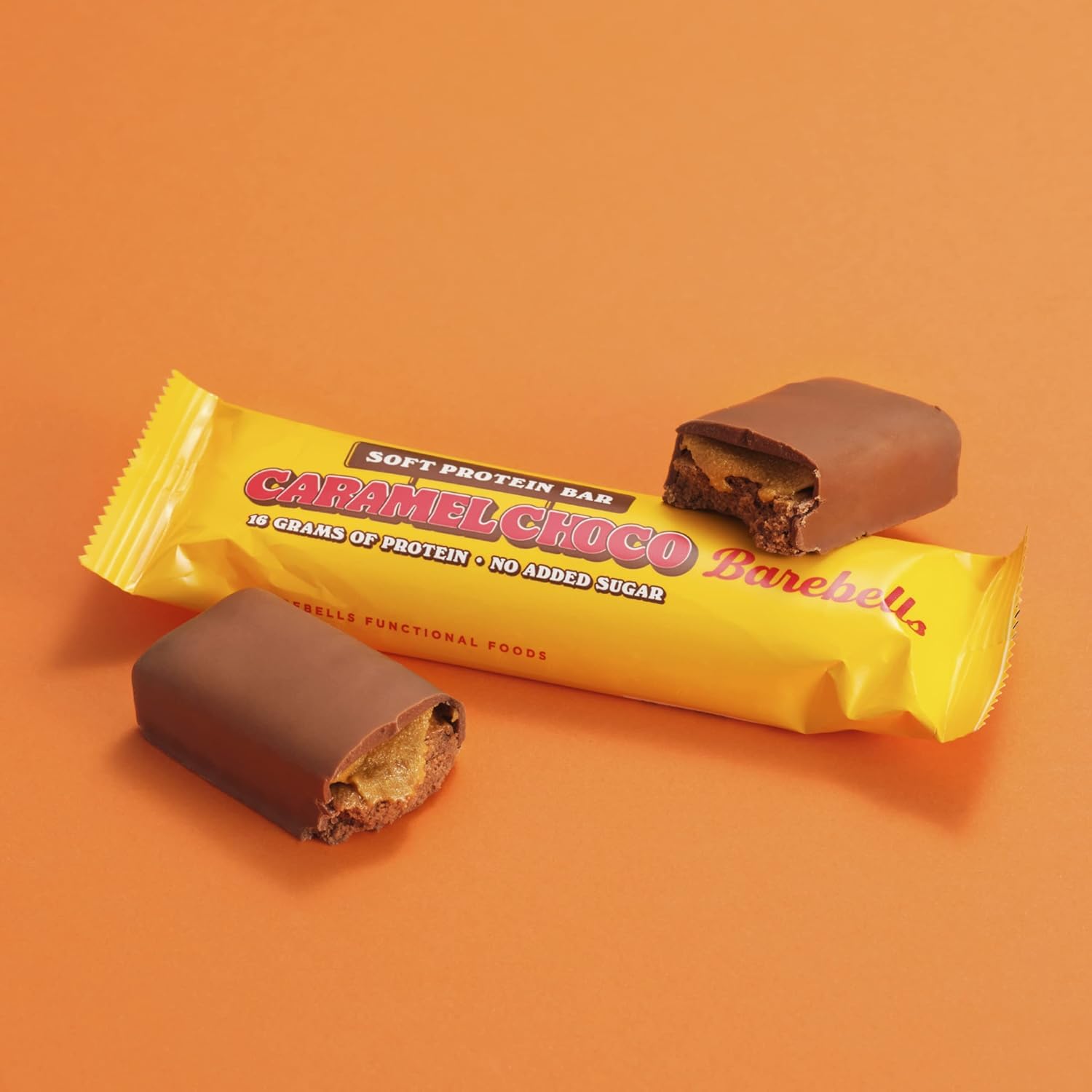 BAREBELLS Soft Bar Caramel Choco — Barres protéinées x12 55g – Image 4