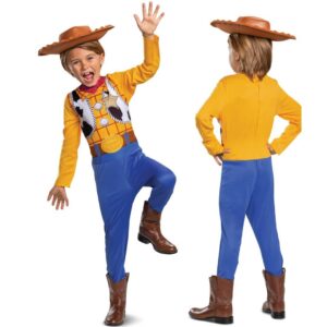 Disney Officiel Costume Woody Enfant, Déguisement Cowboy Toy Story avec Chapeau, Carnaval Halloween Noël, 7-8 Ans