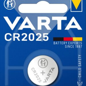VARTA Piles Bouton CR2025, lot de 1, Lithium Coin, 3V, emballage sécurisé pour les enfants, pour petits appareils électroniques - clés de voiture, télécommandes, balances