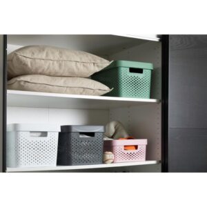 Alternative view of CURVER Infinity — Panier de rangement 11L gris