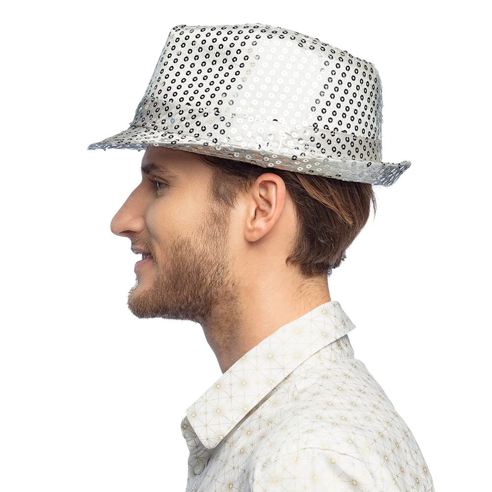 BOLAND — Chapeau à Paillettes Argenté – Image 4
