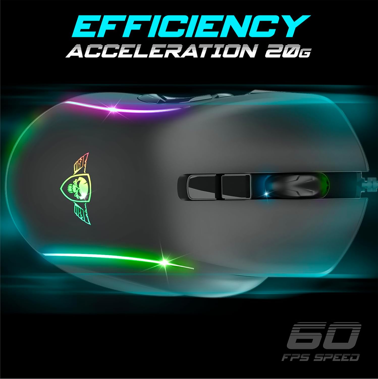 SPIRIT OF GAMER Elite M30 — Souris Gamer Filaire 12800 DPI – Image 5