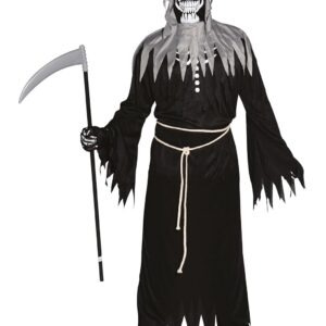 P'tit Clown Costume Squelette de la Mort - Adulte - S/M