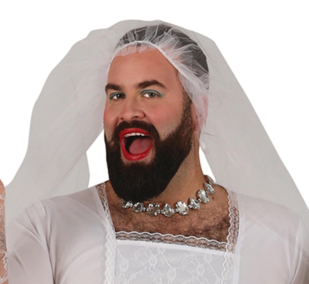 FIESTAS GUIRCA — Déguisement de Mariée Homme Taille XL 54-56 – Image 2