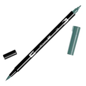 Tombow ABT-228 Feutre pinceau à 2 pointes Gris Vert