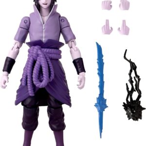 Alternative view of BANDAI Anime Heroes — Figurine Sasuke Uchiwa 17 cm