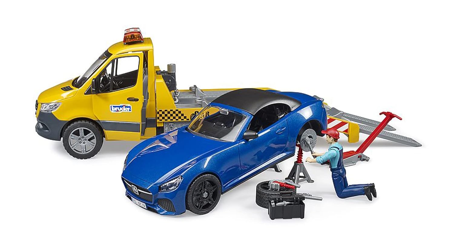 BRUDER MB Sprinter — Autotransporteur avec son et lumière – Image 4