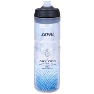 Zéfal Arctica Pro - Bidon Vélo 550 et 750 ML - Gourde Vélo Isotherme - Inodore et Etanche, Bleu, 750 ML