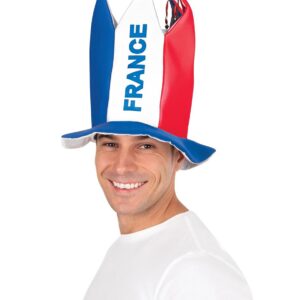 P'TIT CLOWN - Chapeau de Bouffon Bleu Blanc Rouge - Parfait pour supporter la France lors des Célébrations et Événements Sportifs
