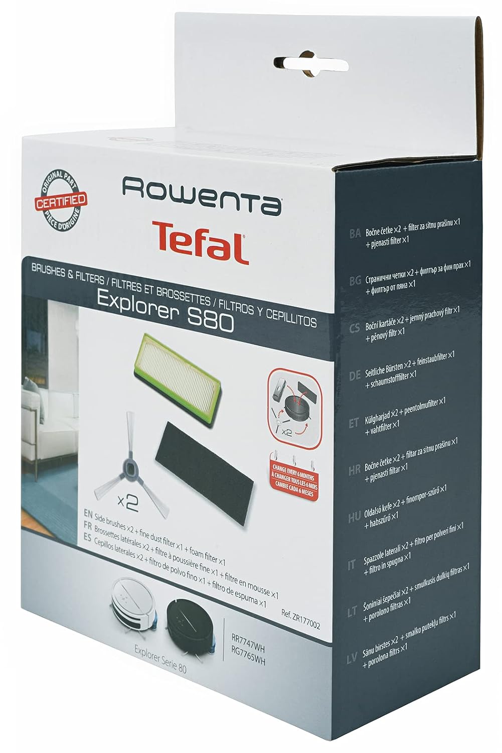 ROWENTA Explorer 80 — Lot de 2 brossettes et 1 filtre – Image 2