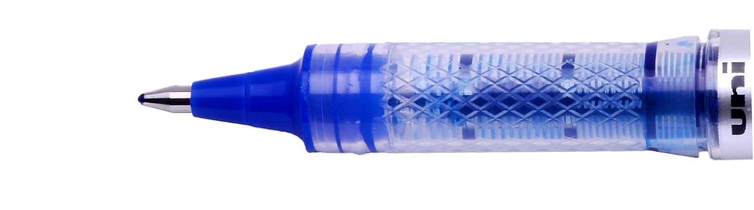uni-ball Vision Elite UB-200 Lot de 3 stylos à bille à pointe moyenne 0,8 mm pour écriture manuscrite, dessin, art et coloriage Bleu – Image 3